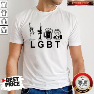 Top Liberty Guns Beer Trump Shirt