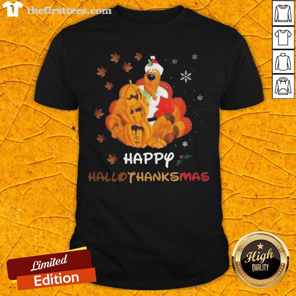 Scooby Doo Happy Hallothanksmas Christmas Halloween Shirt