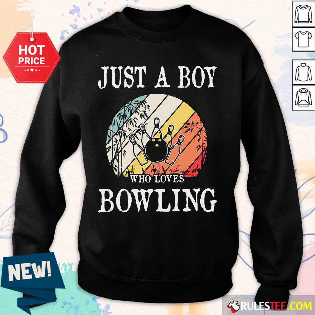 Just A Boy Who Loves Bowling Vintage Shirt