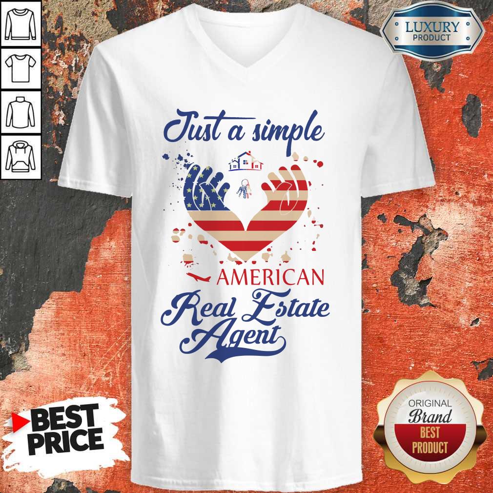 Just A Simple American Real Estate Agent Shirt