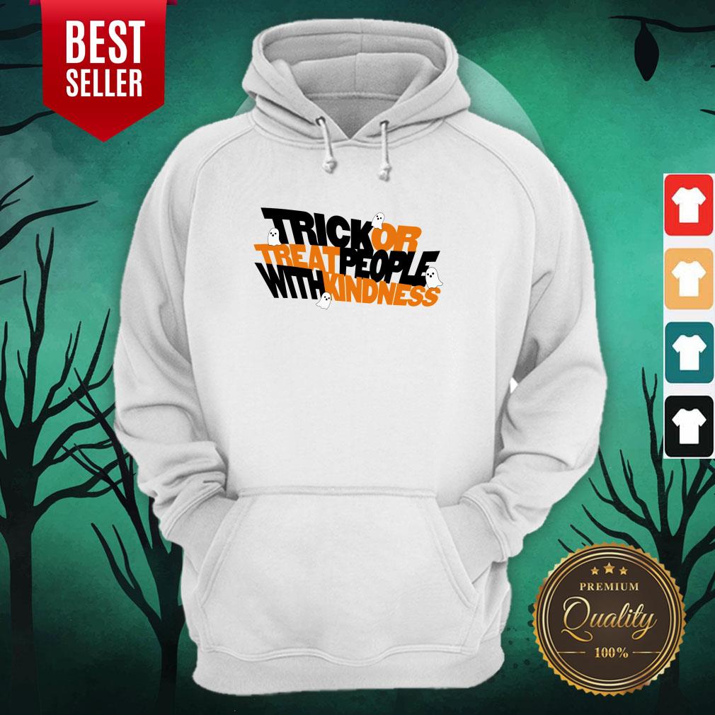 Trick Or Treat People With Kindness Ghost Halloween Shirt