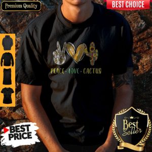 Nice Peace Love Cactus Diamond shirt