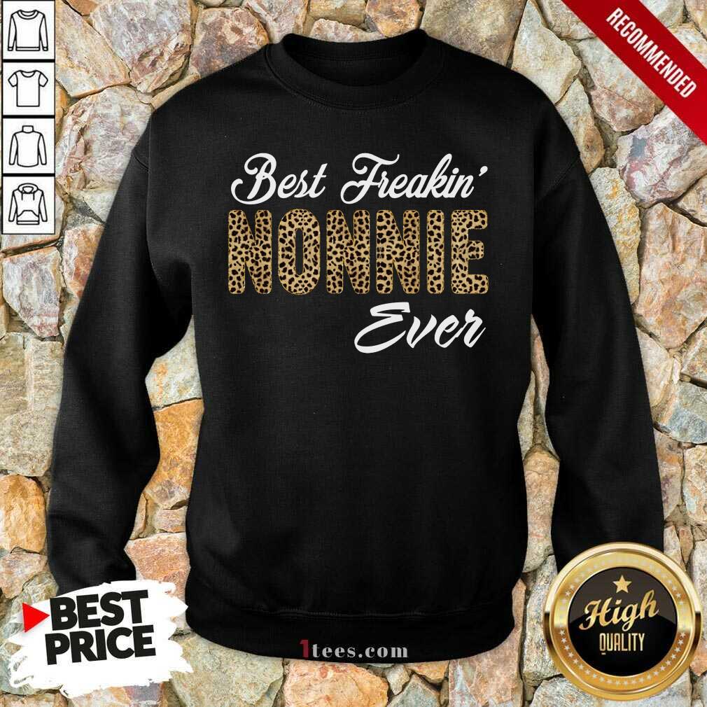 Leopard Best Freakin Nonnie Ever Shirt