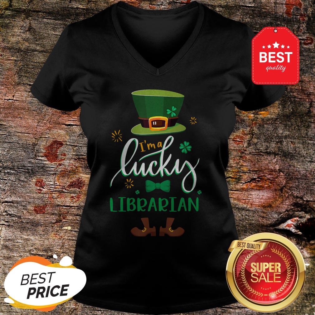 Leprechaun I’m A Lucky Librarian St Patrick’s Day Gifts T-Shirt