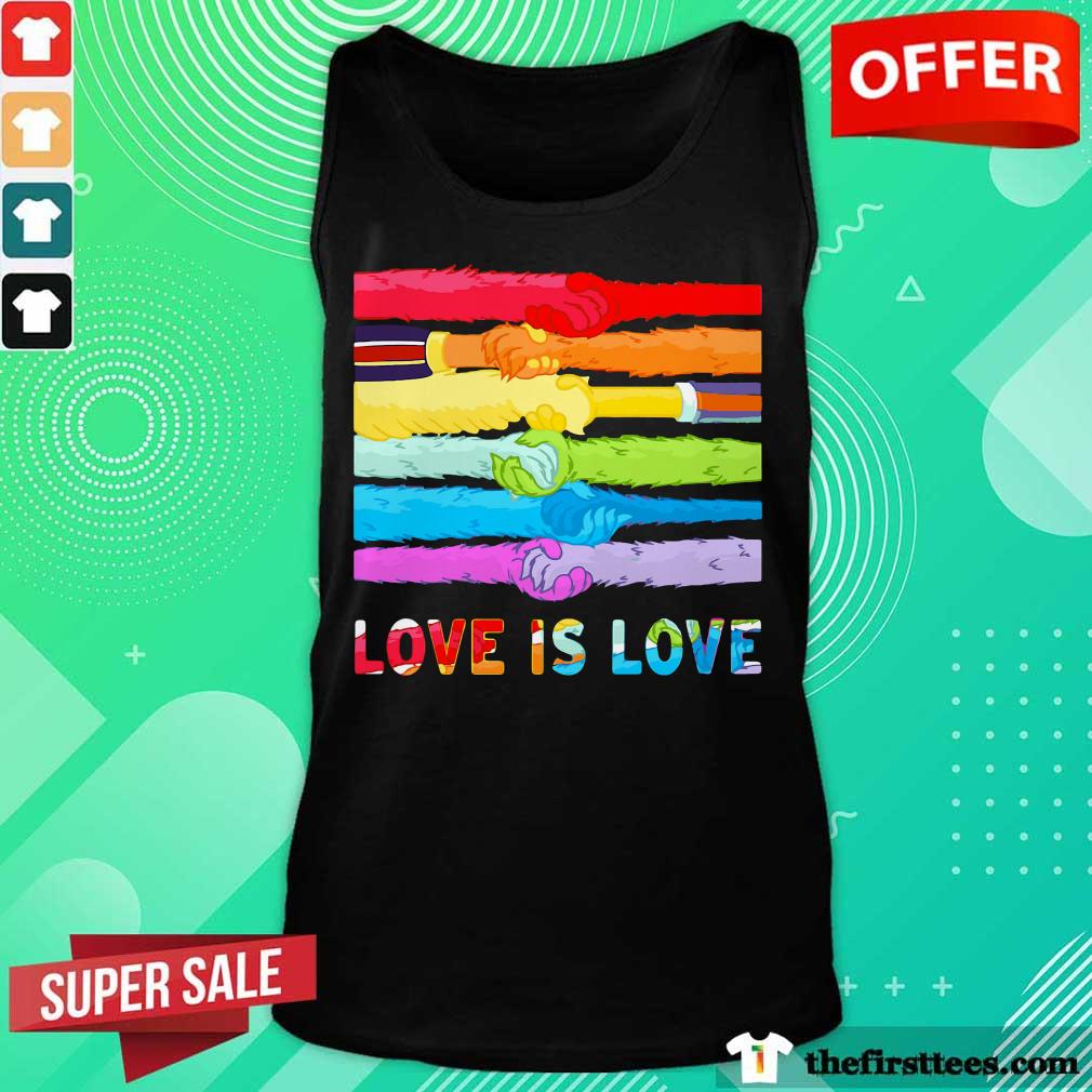 LGBT Love Is Love Hold Hand Shirt