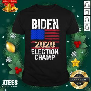 Wonderful Biden 2020 Election Champ American Flag Shirt