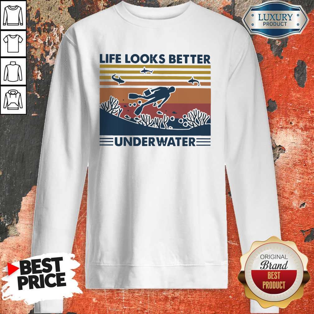 Life Looks Better Underwater Vintage Shirt