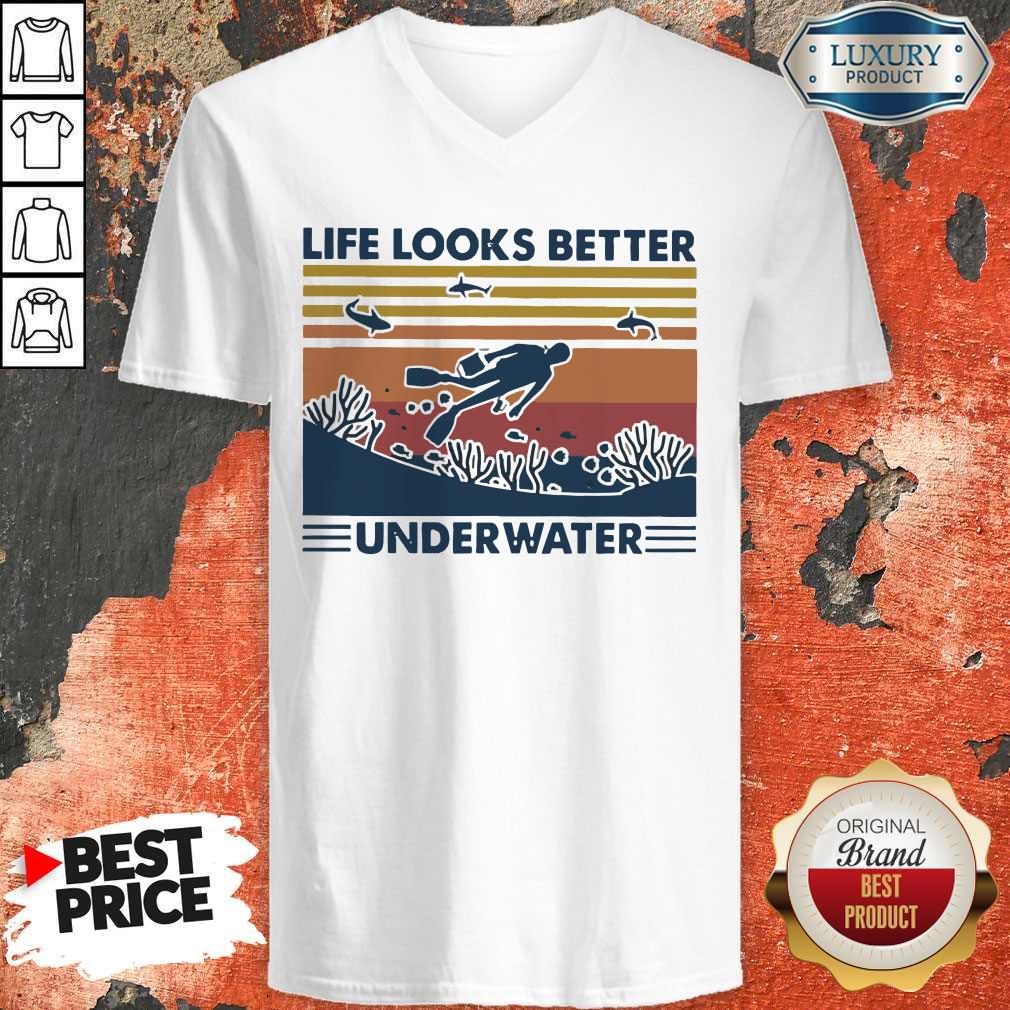 Life Looks Better Underwater Vintage Shirt