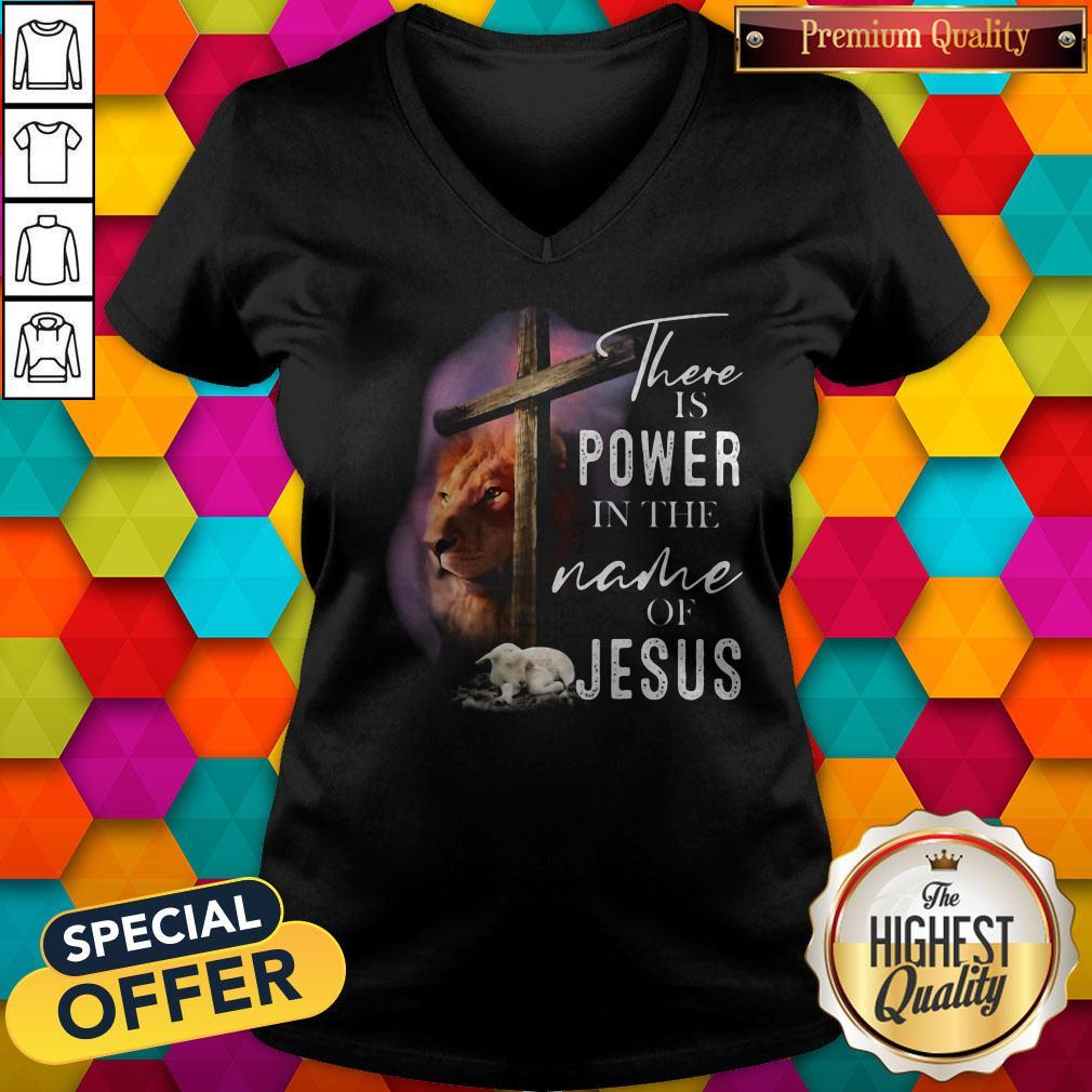 Lion And Goat There Is Power In The Name Of Jesus Shirt