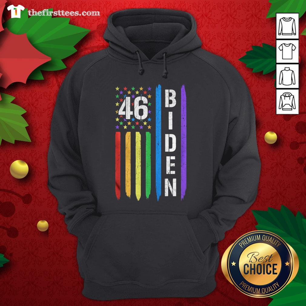 Colorful Joe Biden 46th President 2020 Victory Gay Lgbt Rainbow Pride Shirt