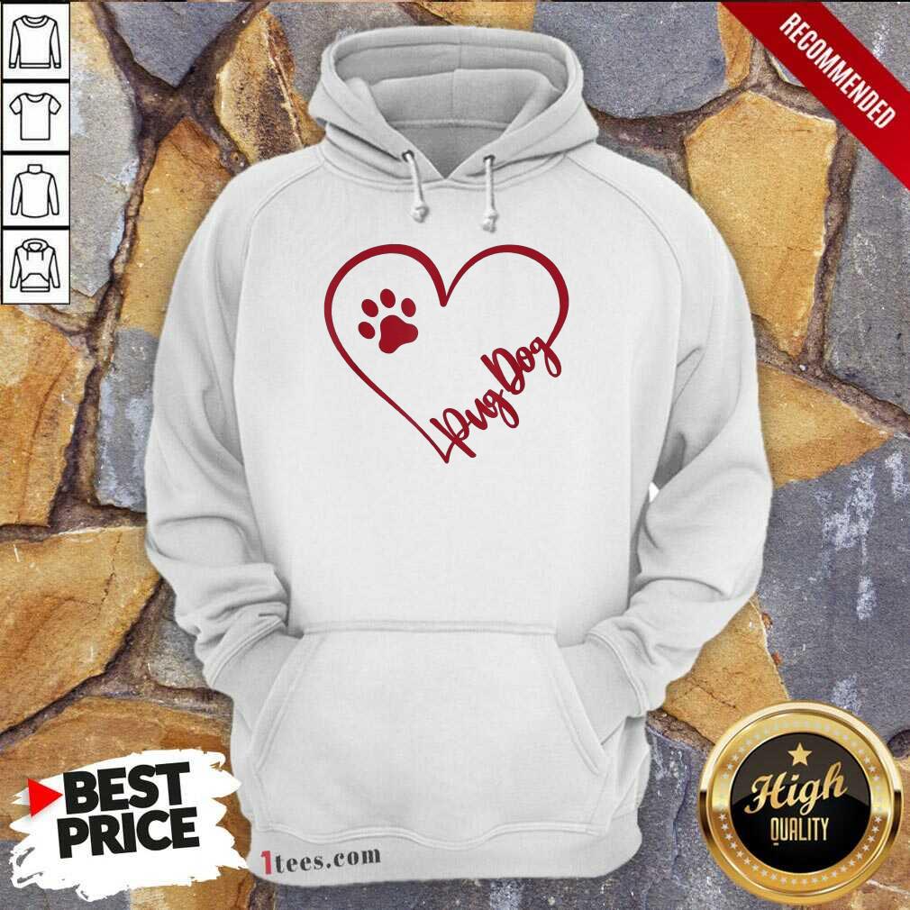 Lovely Cute Pug Dog Valentinsgift Valentines Day Mom Shirt