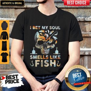 Funny Skull I Bet My Soul Smells Like Fish Shirt