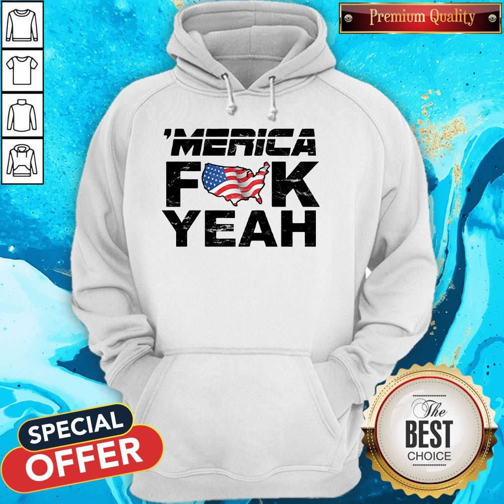 'Merica Fuck Yeah Funny 4th Of July Short Sleeve Shirt