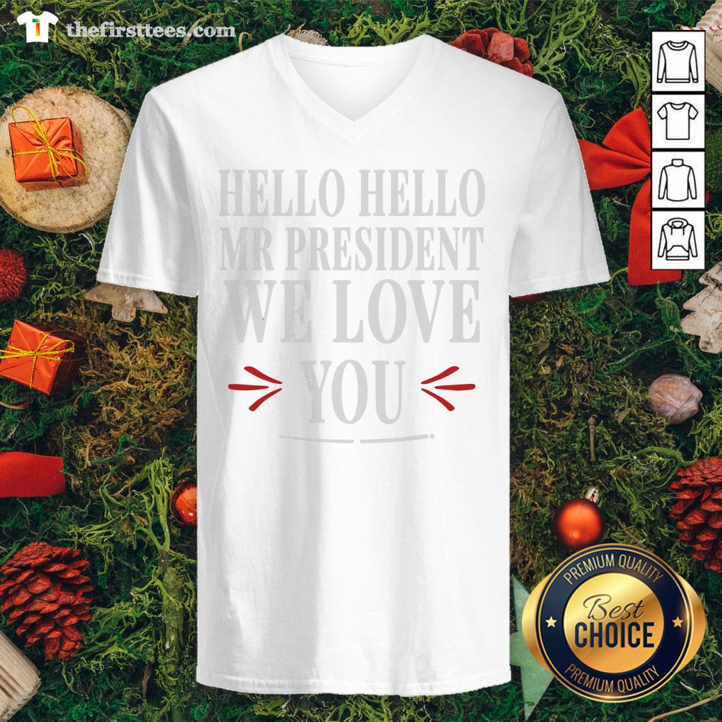 Official Biden Wins 2020 Hello Hello Mr. President We Love You Shirt