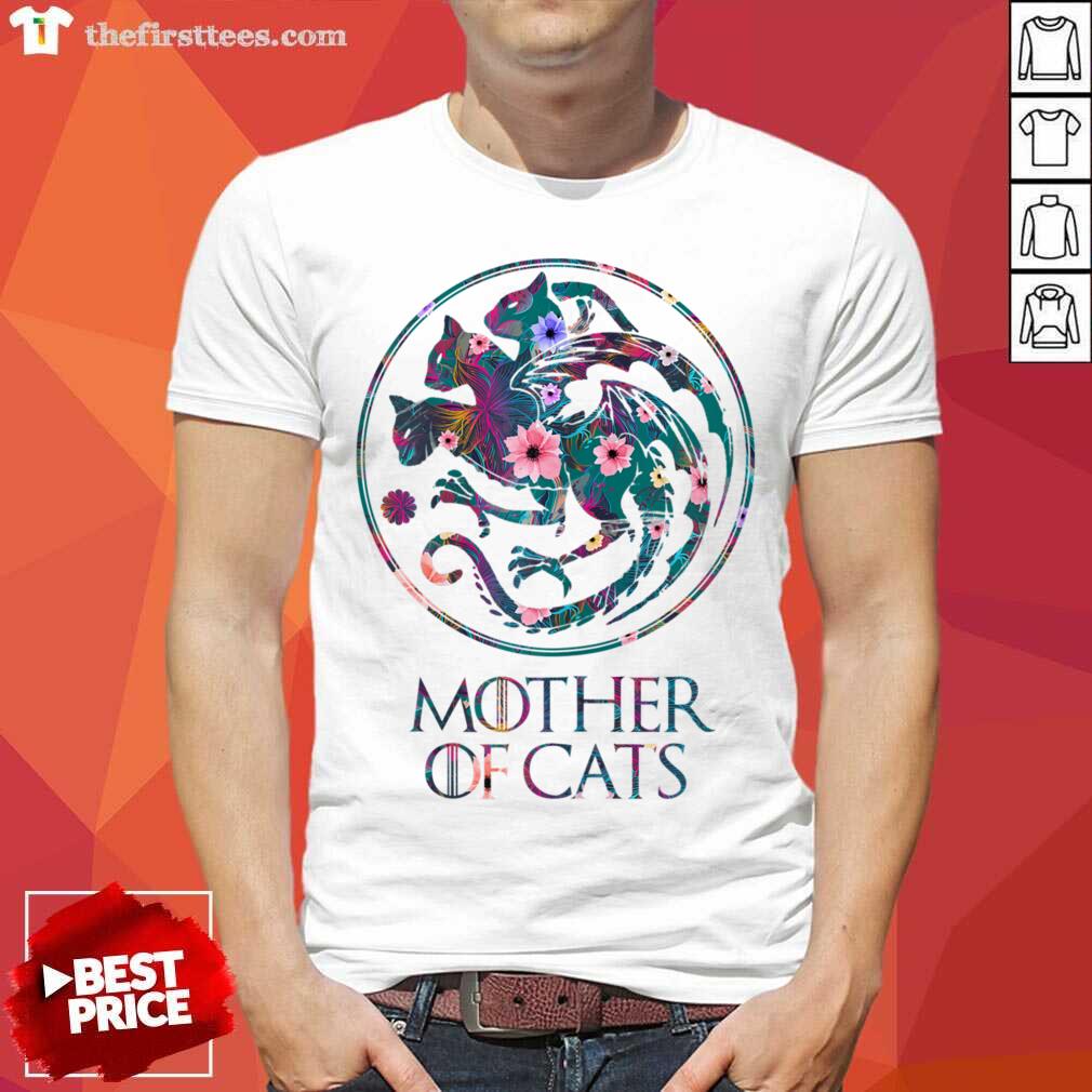 Mother Of Cats Mix Flower Shirt