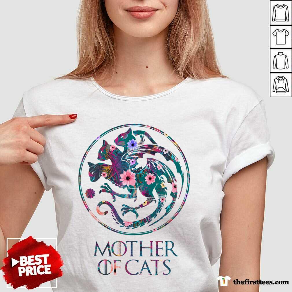 Mother Of Cats Mix Flower Shirt