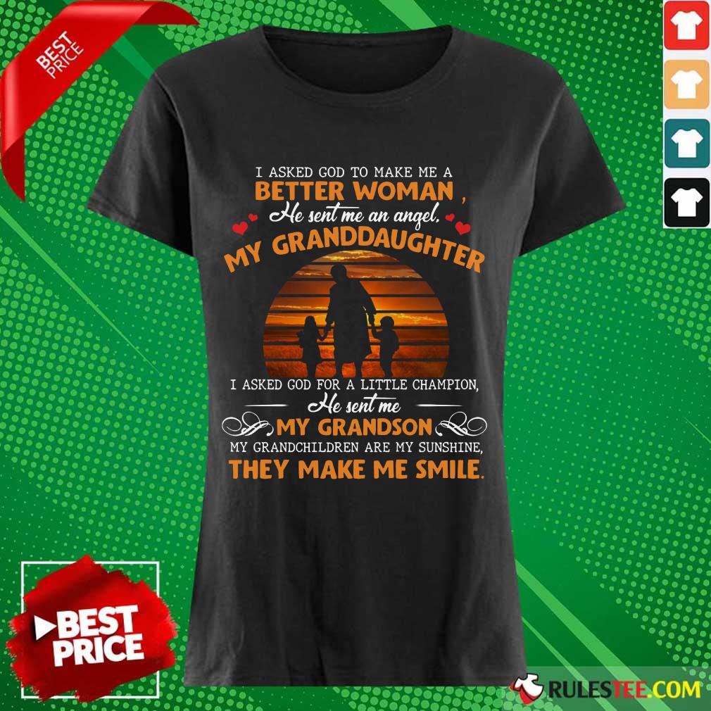 My Granddaughter My Grandson Smile Shirt