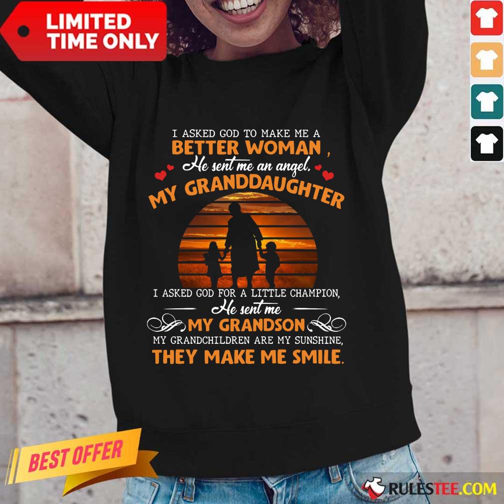My Granddaughter My Grandson Smile Shirt