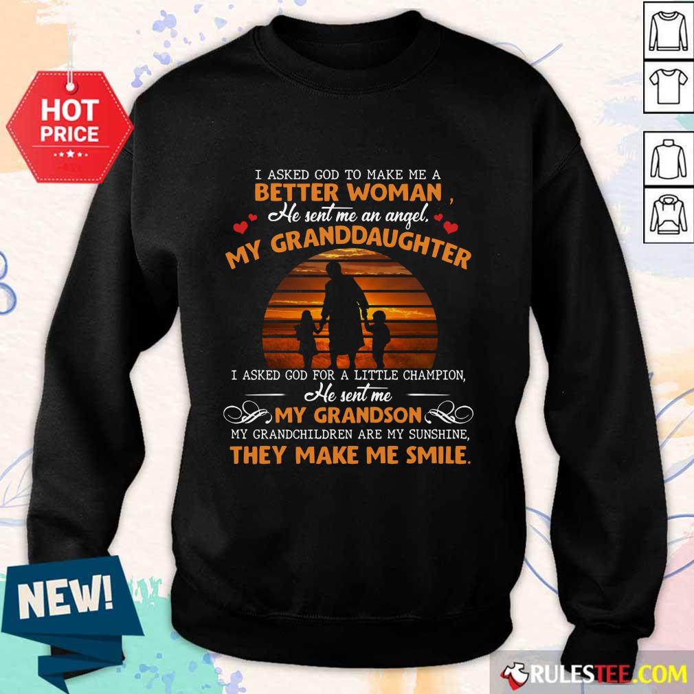 My Granddaughter My Grandson Smile Shirt