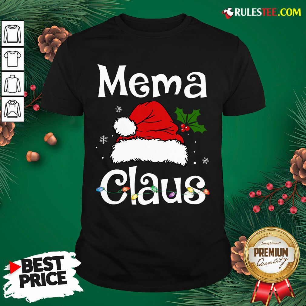 New Beautiful Mema Claus Christmas Family Group Matching Pajama Shirt