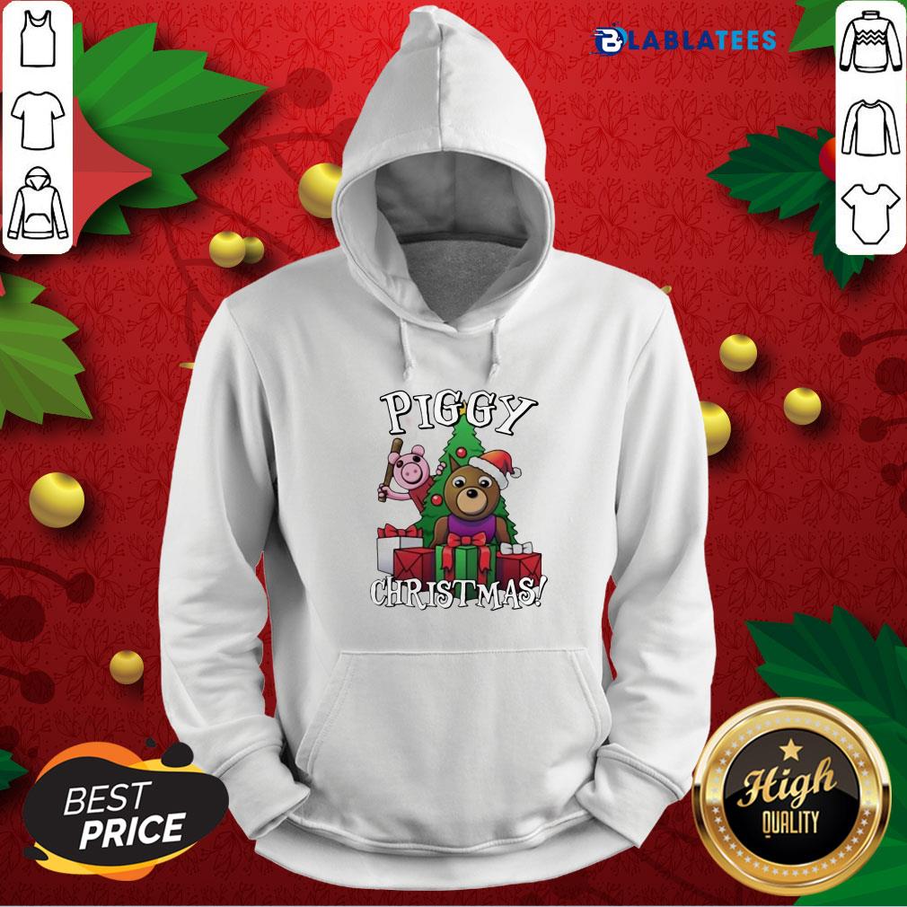 Nice Bear And Pig Piggy Christmas Shirt