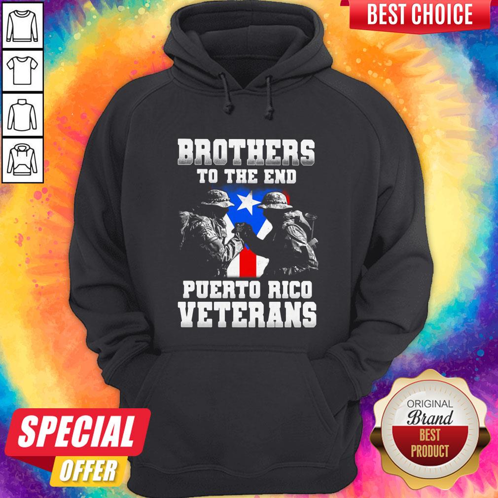 Nice Brothers To The End Puerto Rico Veterans Shirt