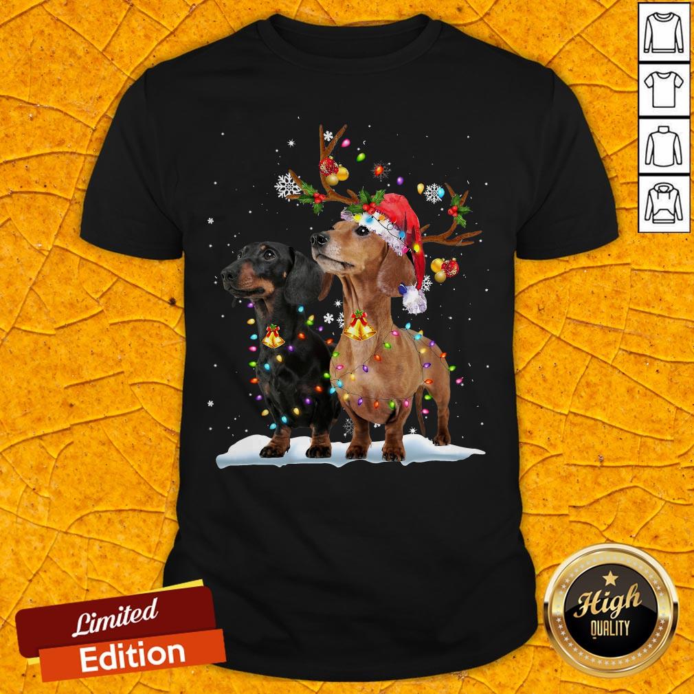 Nice Daschund Light Christas Shirt