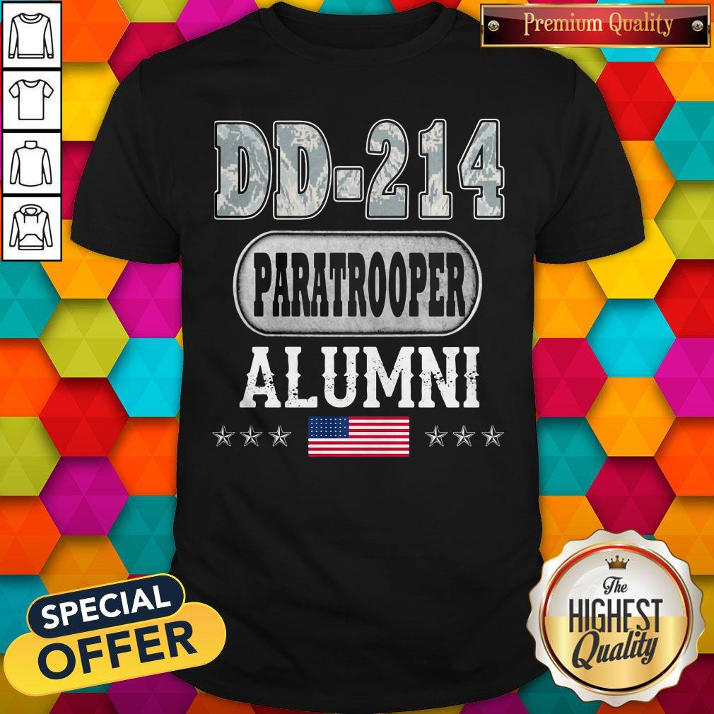 Nice DD-214 Air Force Alumni American Flag Shirt