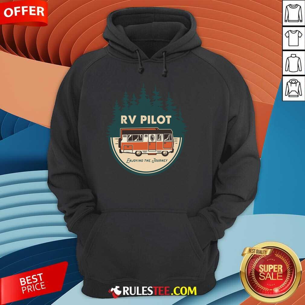 Nice Enjoying The Journey RV Pilot Camp Couple Camping Shirt