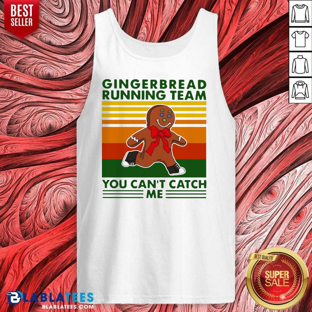 Nice Gingerbread Running Team You Can'T Catch Me Vintage Shirt