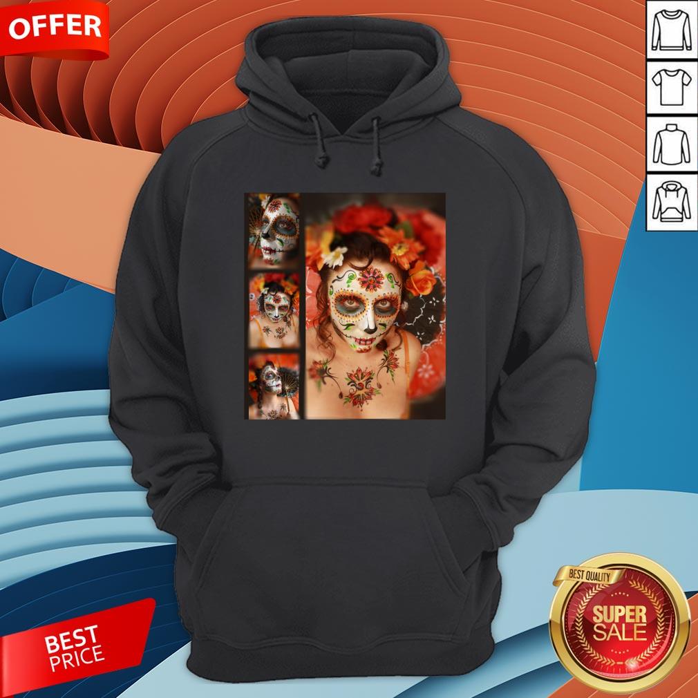 Nice Girl Makeup Skull Dia De Los Muertos - Day Of The Dead Shirt