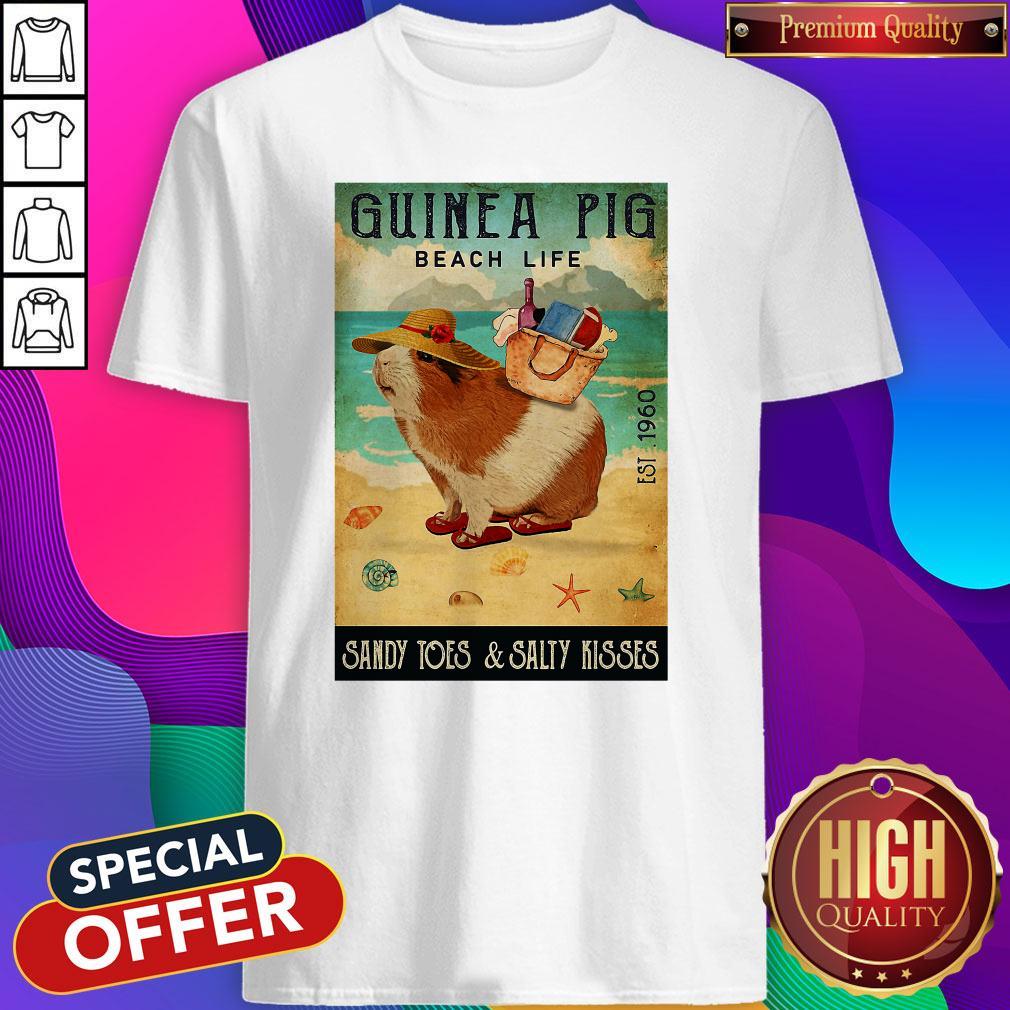 Nice Guinea Pig Beach Life Sandy Toes And Salty Kisses Shirt