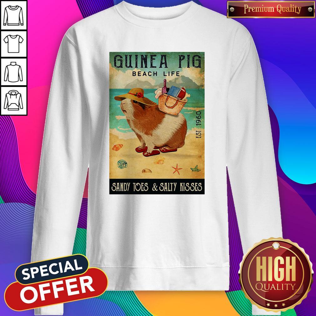 Nice Guinea Pig Beach Life Sandy Toes And Salty Kisses Shirt