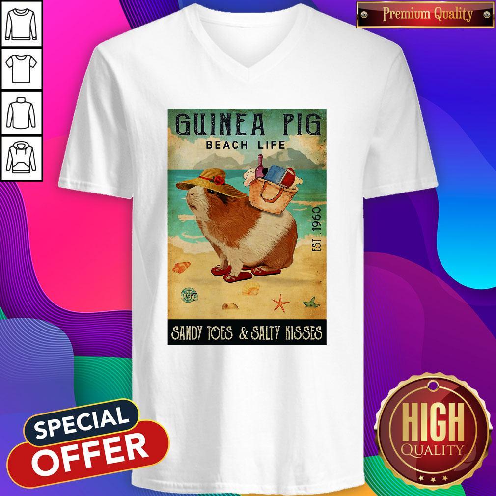 Nice Guinea Pig Beach Life Sandy Toes And Salty Kisses Shirt