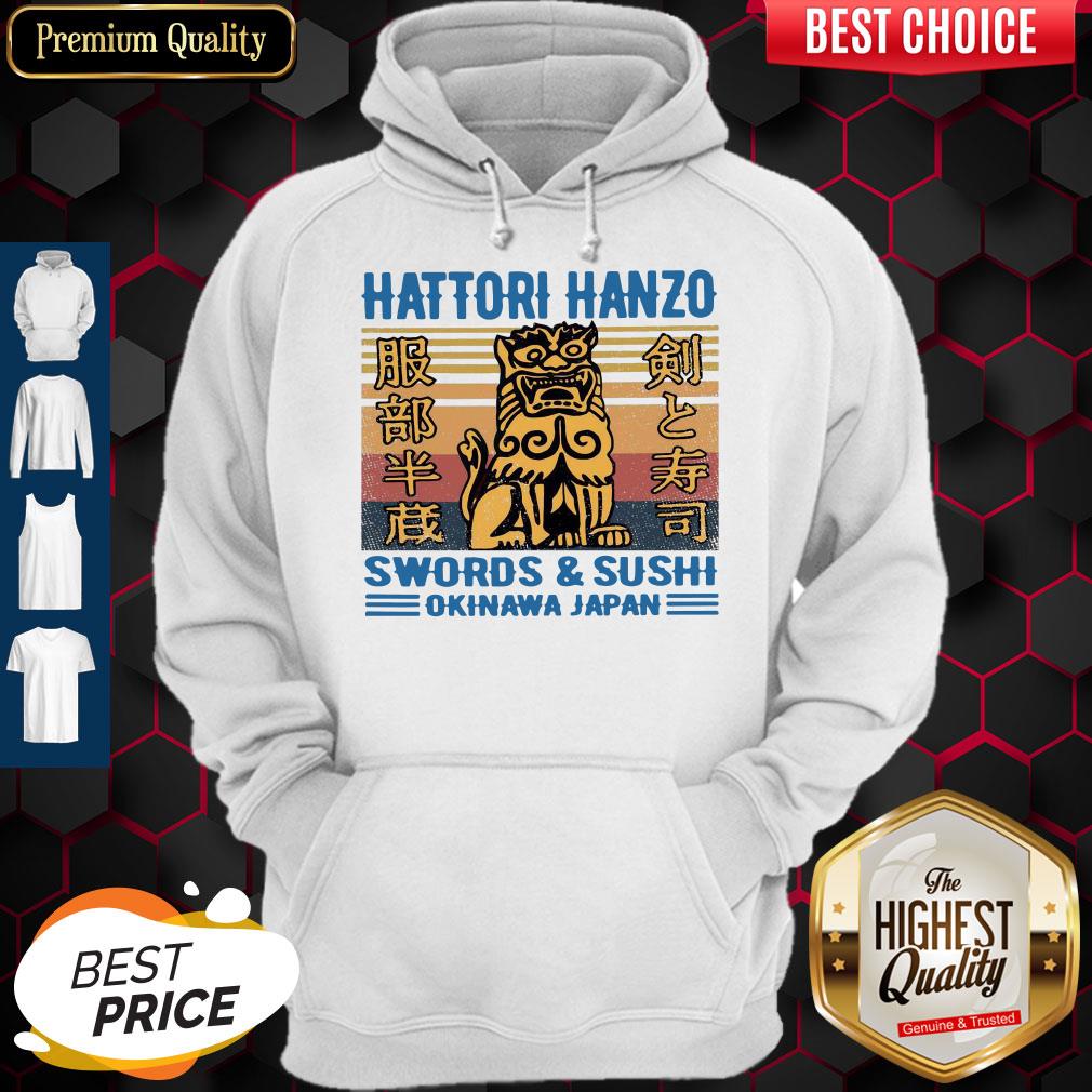 Nice Hattori Hanzo Swords & Sushi Okinawa Japan Vintage Shirt