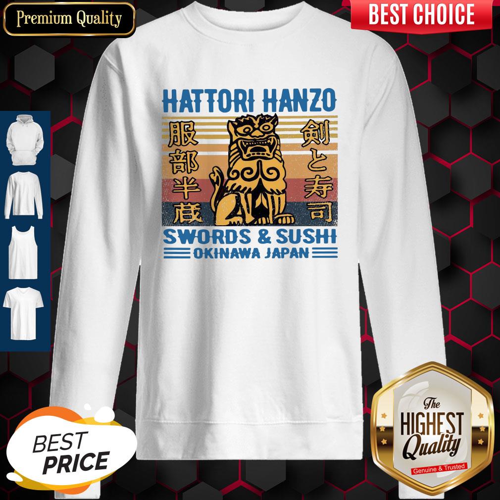 Nice Hattori Hanzo Swords & Sushi Okinawa Japan Vintage Shirt