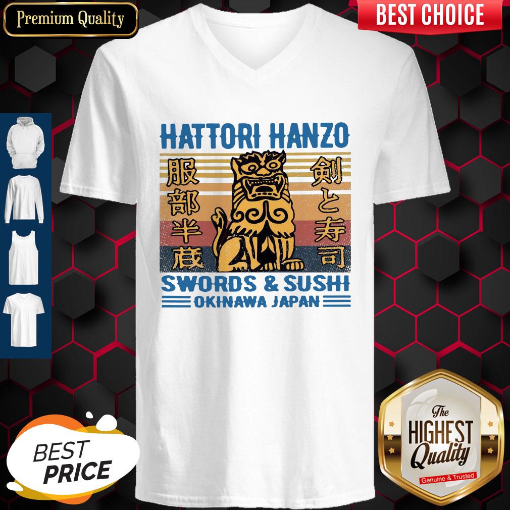 Nice Hattori Hanzo Swords & Sushi Okinawa Japan Vintage Shirt