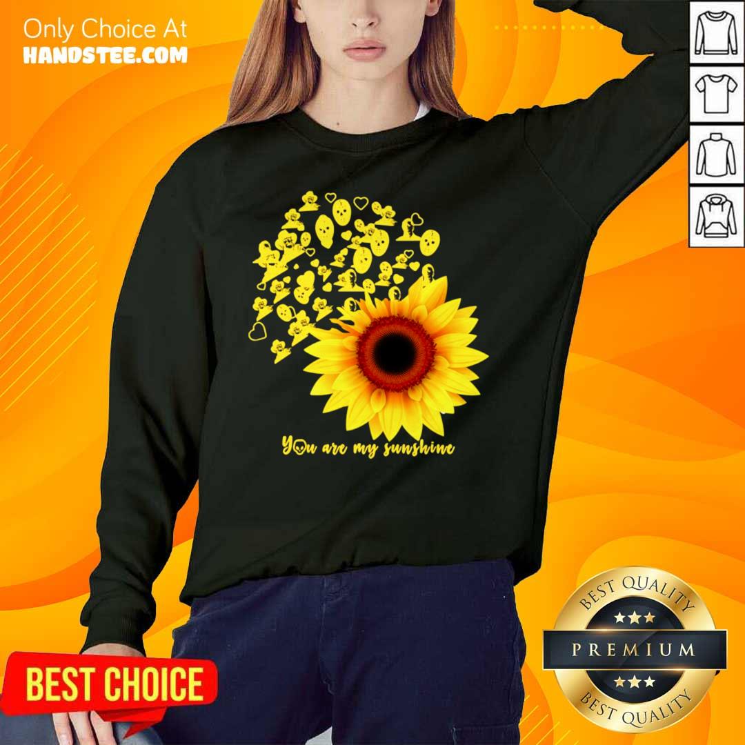 Nice Horror Character Sunflower You Are My Sunshine Shirt
