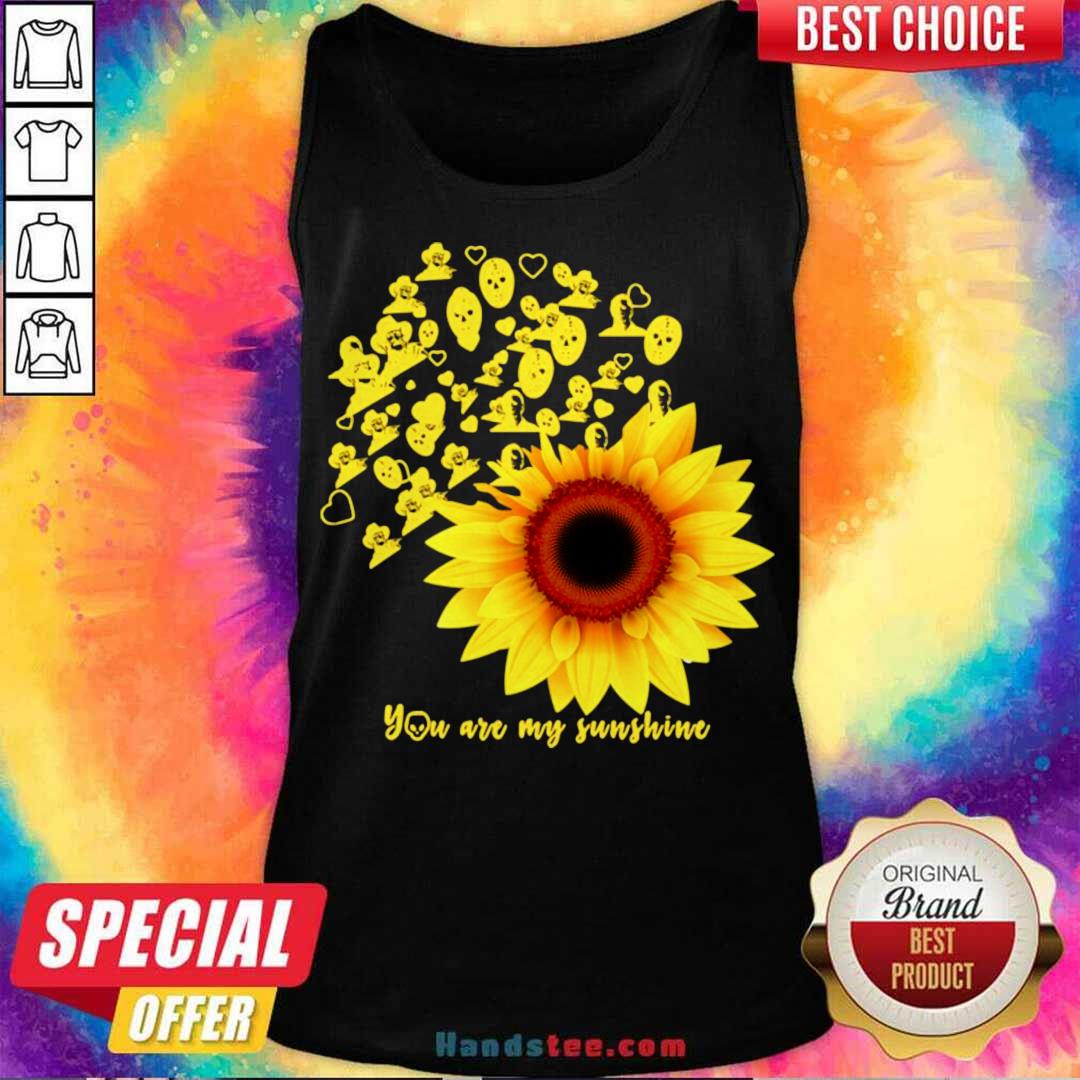 Nice Horror Character Sunflower You Are My Sunshine Shirt