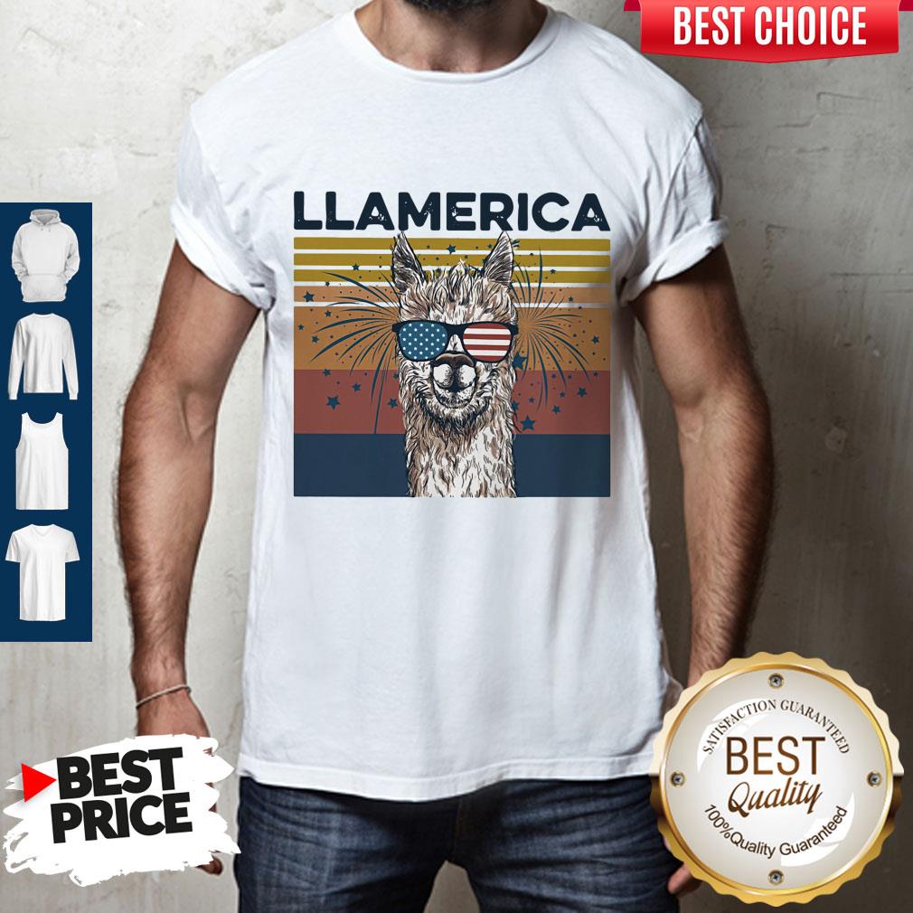 Nice Independence day American Flag Llamerica vintage shirt