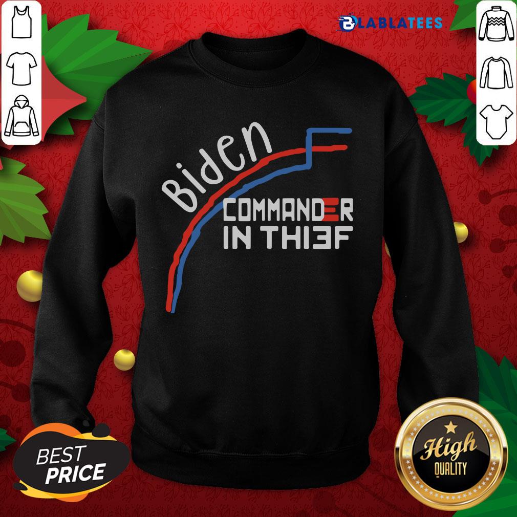 Nice Joe Biden Commander In Thief Benford’s Law Trump Shirt