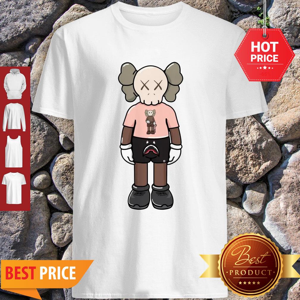 Nice Kaws With Kaws Shirt And Bape Shark Pant Shirt