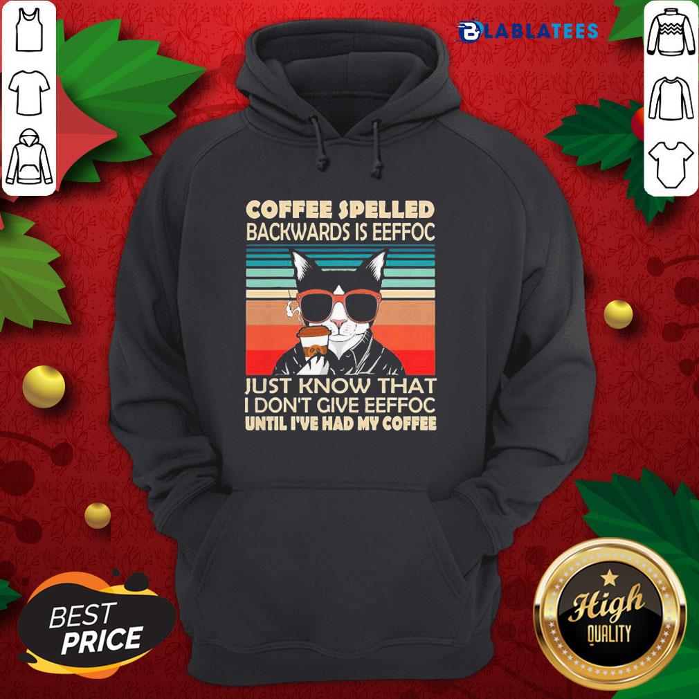 Nice Mafia Cat Coffee Spelled Backwards Is Eeffoc Cats Drink Coffee Shirt