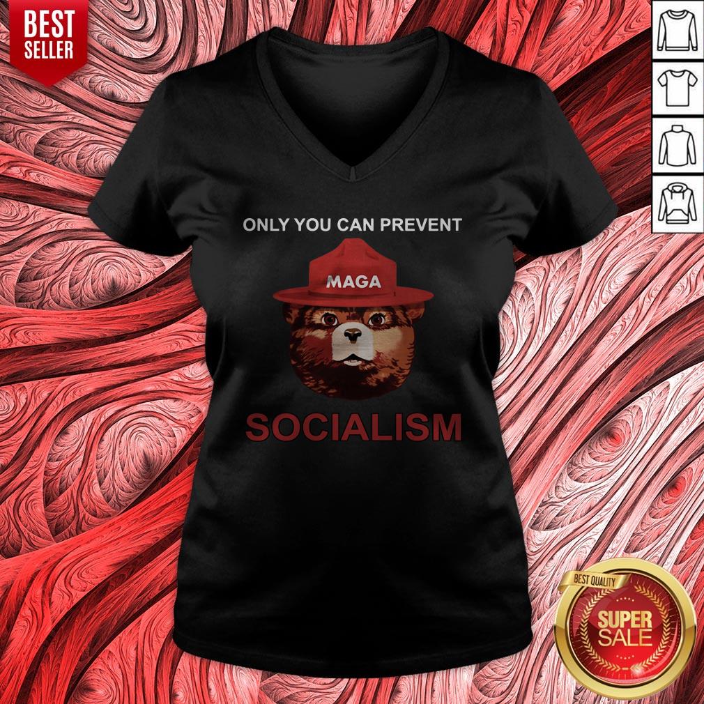 Nice Maga Bear Only You Can Prevent Socialism Shirt
