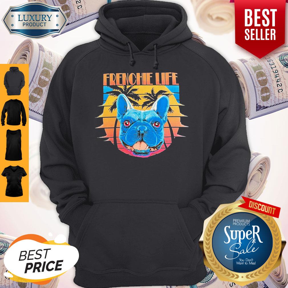 Nice Pitbull Frenchie Life Sunset Shirt