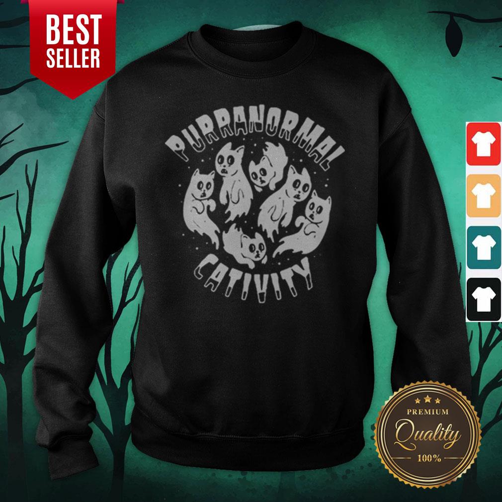Nice Puranormal Cativity Cat Halloween Shirt