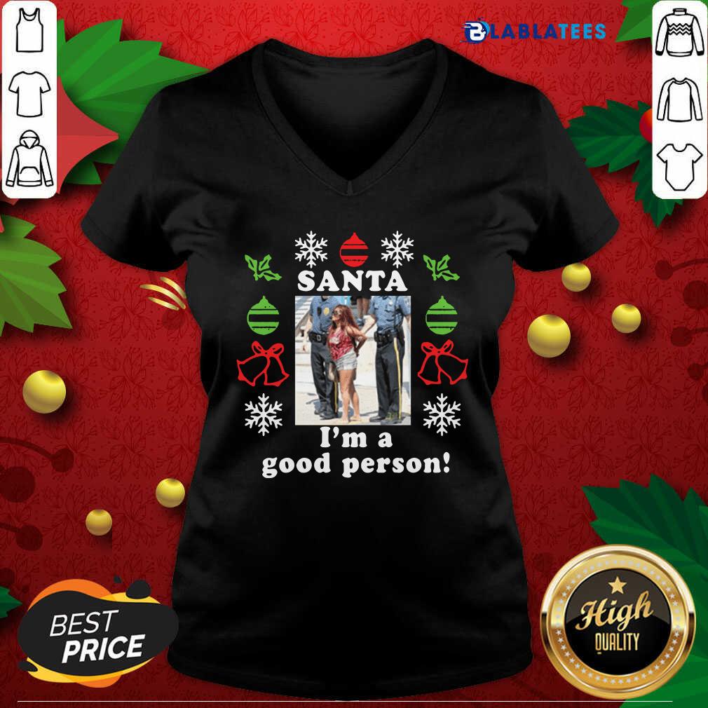 Nice Snooki Santa I’m A Good Person Christmas Shirt