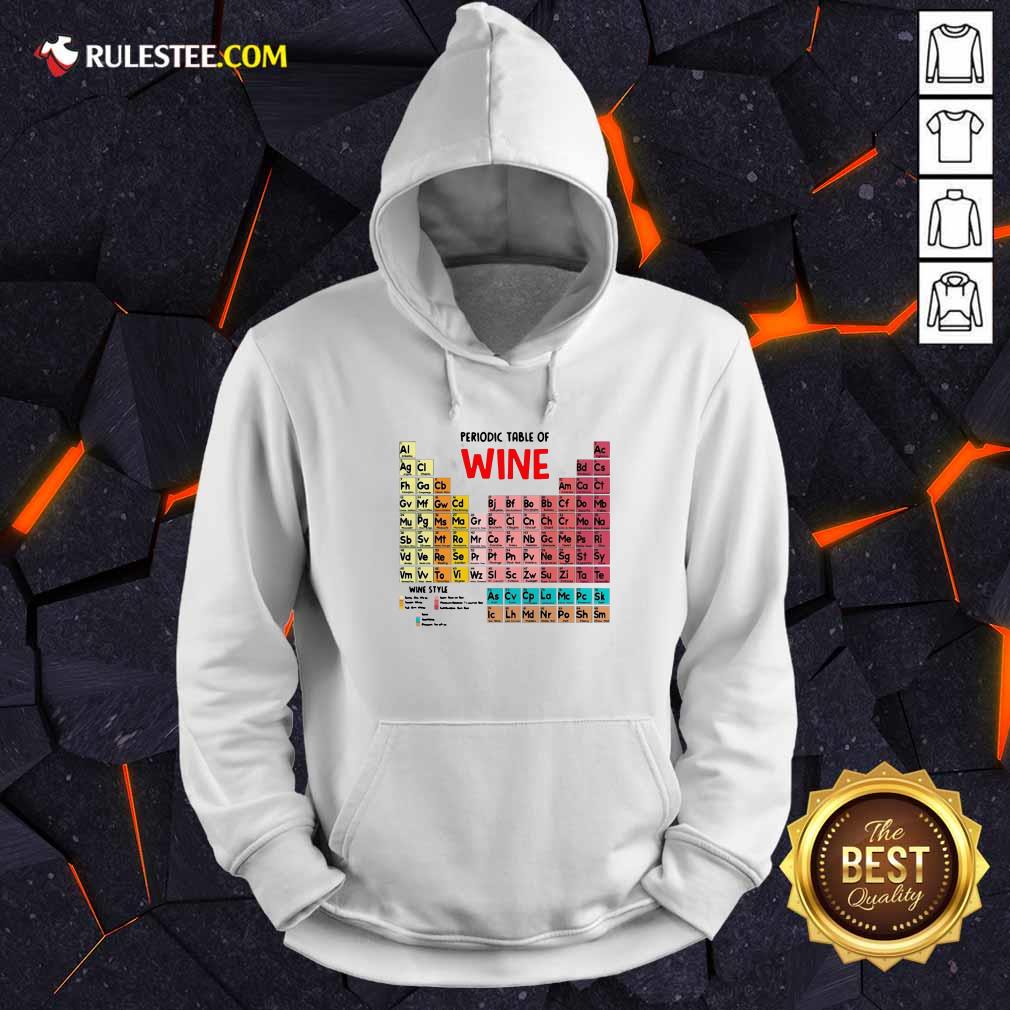Nice The Chemistry Periodic Table Of Wine Shirt