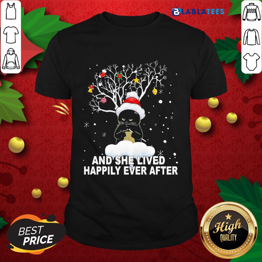 nice-tree-black-cat-santa-crochet-and-she-lived-happily-ever-after-christmas-shirt.jpg