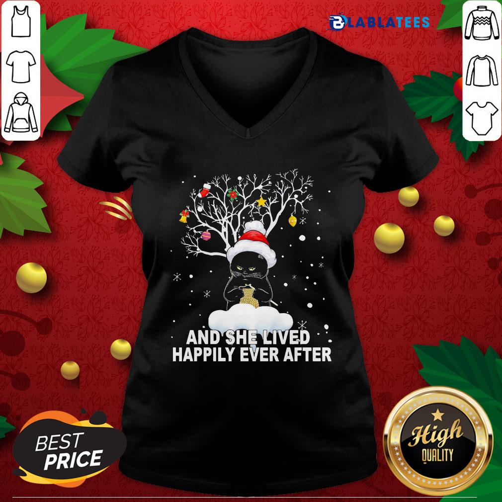 nice-tree-black-cat-santa-crochet-and-she-lived-happily-ever-after-christmas-v-neck.jpg